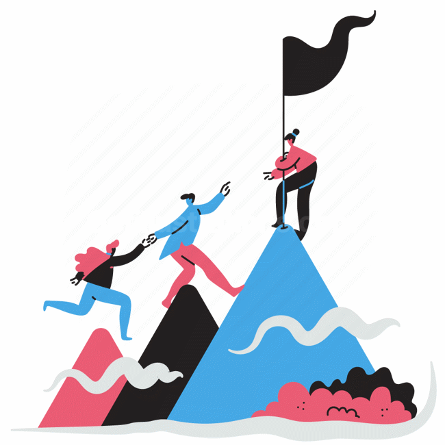 Download mountain, target, achievement, flag, goal